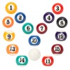 Mini Table Billiard Balls,16Pcs EcoFriendly Resin Material Billiard Ball,Mini Pool