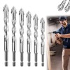 Xsybegdlk Eccentric Drill Set, 6-Piece Four-Edged Sawtooth Eccentric Drill Bit,