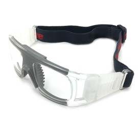 Silfrae Unisex Sports Goggles Adjustable Strap Basketball Football Hockey Volleyball Baseball (Grey)