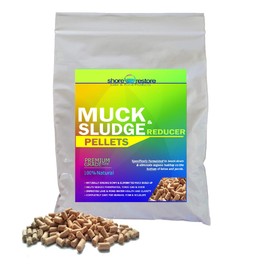 Shore Restore - MUCK SILT Sludge Reducer Digester Pellets Premium Grade Beneficial Bacteria & Enzymes for Lakes & Ponds (1, 3 lb)