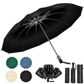 (Extra Large Size, Reinforced 12 Ribs, Reverse Folding Type) Folding Umbrella, One-touch Automatic Open/Close, Folding Umbrella, Ultra Large Size, Reverse Folding Type, UPF50+, Men's Umbrella