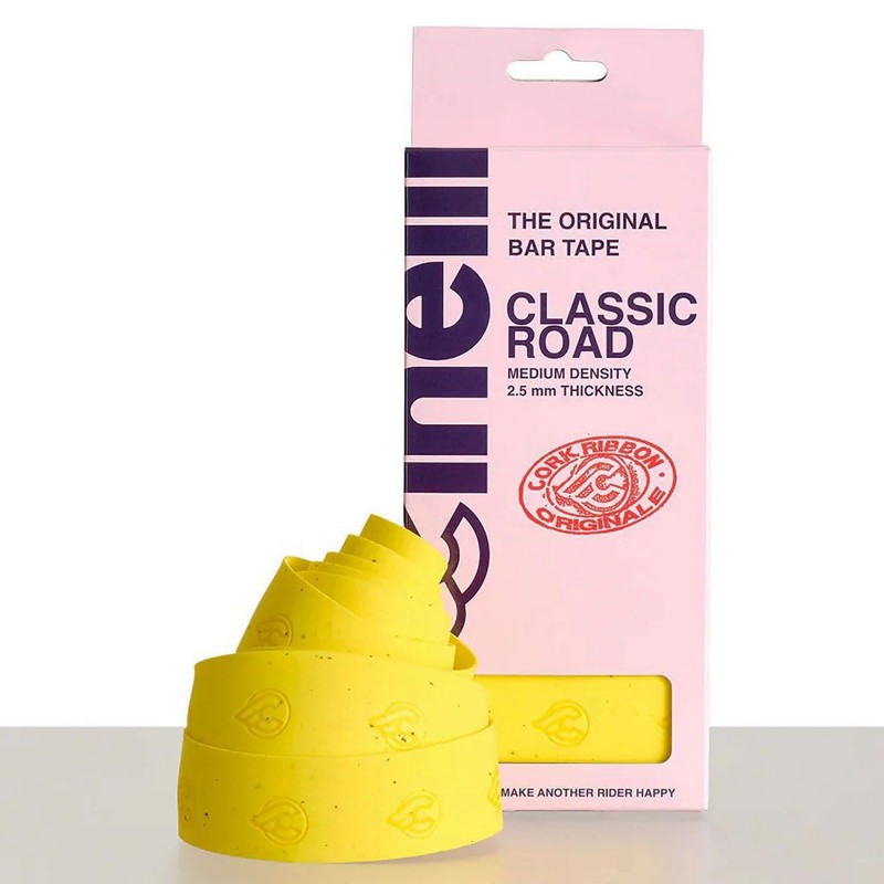 Cinelli Cork Ribbon Bar Tape, Yellow