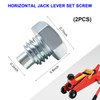NYTKL 2 PCS Car Floor Jack Handle Bolts, Horizontal Floor