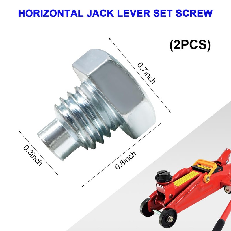 NYTKL 2 PCS Car Floor Jack Handle Bolts, Horizontal Floor