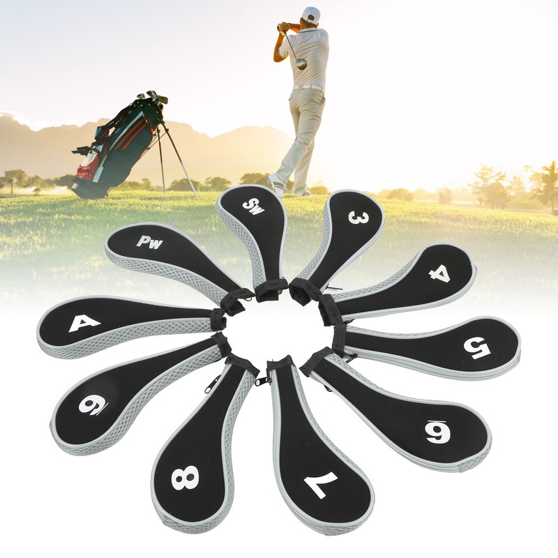 10Pcs Golf Club Head Cover Neoprene Golf Head Cover for