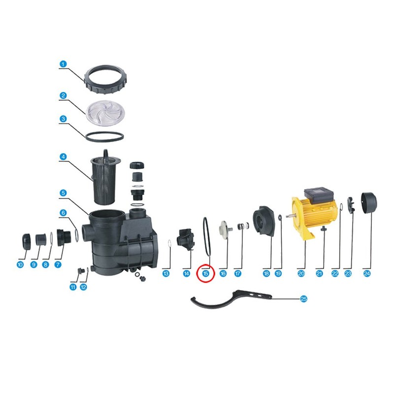 Spare Part Swimming Pool Pump WilTec-550/750 4 Sealing