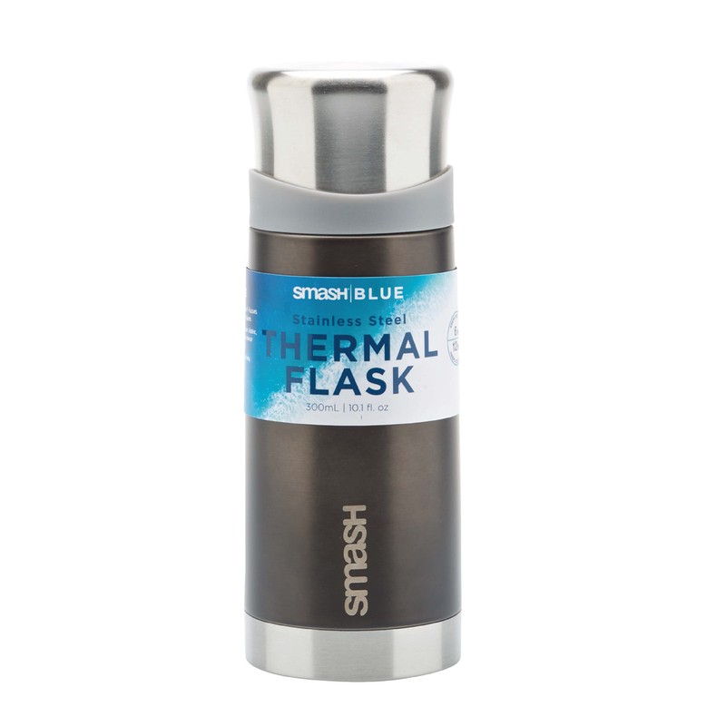 Smash Stainless Steel Flask 300ml, Black
