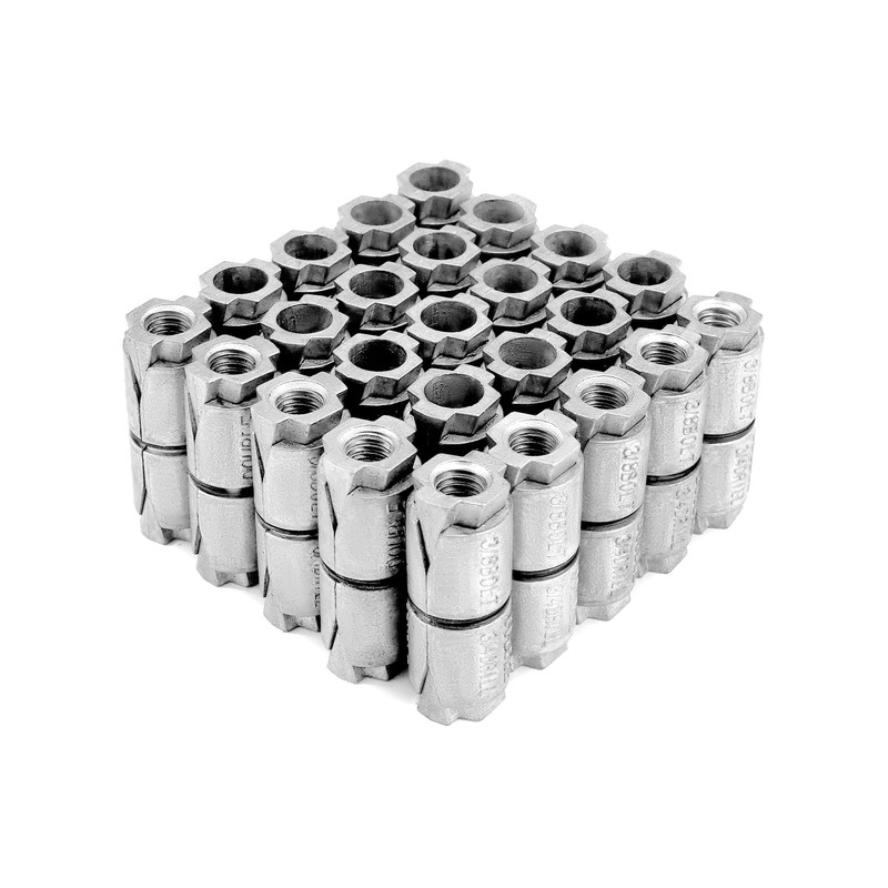 Qwork 3/8/''-16 Double Expansion Anchor, 25 Pcs Zinc Plated Shield