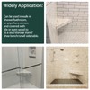 2PCS Floating Corner Shower Bench-Custom Tile Shower Corner Seat,Tile Wall