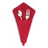 WedDecor Polyester Red Table Napkin for Wedding, Banquet, Party, Home,