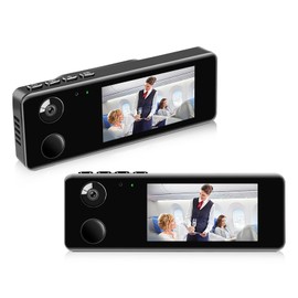 CAMMHD 2K Mini Body Camera, Wearable Bodycam with External 64GB Memory, 5-7 Hours Outdoor Body Cam Video Recorder for Aviation Railway Bank Logistics Property Real Estate