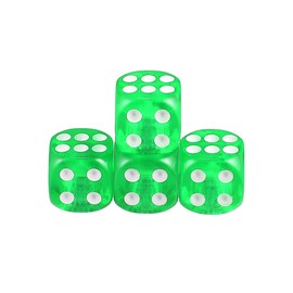 X AUTOHAUX 4pcs Green Dice Shape Wheel Tyre Tire Valve Air Stem Cap Cover Universal for Car Truck Motorcycle Bike
