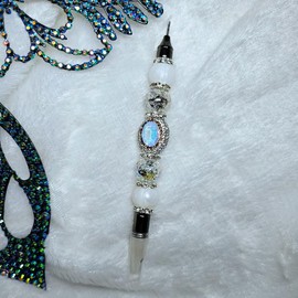 Wax tip beaded crafters pen for Rhinstoning Diamond painting Nail art Rhinstone picker - Color: Aqua blue