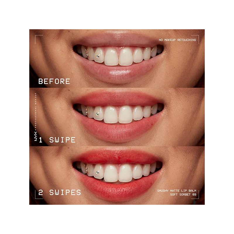 Smushy Matte Lip Balm, Soft-Matte, Buildable Blurring Pigment, Hydrating Lip