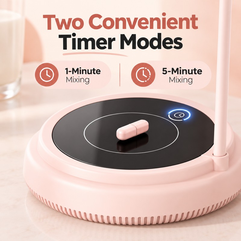 Rechargeable Magnetic Milk Mixer for Baby Formula & Coffee –