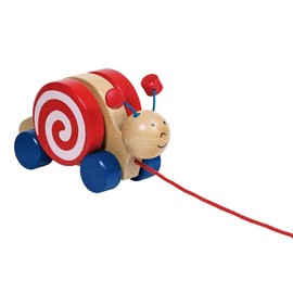Toys Pure Wooden Pull Along Snail