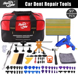 Super PDR PDR 97Pcs Car Dent Paintless Repair Kits Tools Puller Push Rods Removal Body Kit