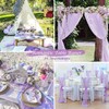 Lilac Purple Cheese Cloth Table Runner Easter Spring Boho Romantic