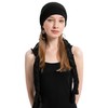ZLYC Women's Chemo Turban Hat Headwraps Lightweight Beanie Hat, Braid