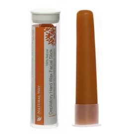 Natural Way Hard Wax: Face & Body Waxing | Orange Formula Facial Stick, For normal to dry skin