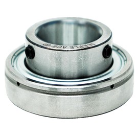 MAPLE ACE SB207-22 Insert Bearing 1-3/8" Bore, Spherical OD, with Set Screws