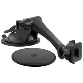 Windshield or Dashboard Car Mount for XM Satellite Radio and Bracketron Scosche Peripower Single T Slot Pattern Holders