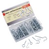 Clip bolts and eyebolts, 151-part set, various different sizes