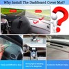 YOFAMO Dashboard Cover Dash Cover Mat Pad Carpet Custom Fit