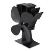 4 Blade Heat Powered Stove Fan Silent Eco Friendly Aluminium