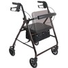 ProBasics Aluminum Rollator with 6-inch Wheels, Padded Seat and Backrest,