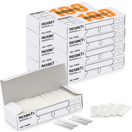REXBETI 800PCS Single Edge Razor Blades, Industrial Scraper Razor Blades, Replacement Box Cutter Blades, Suitable for Removing Labels, Decals, Stickers