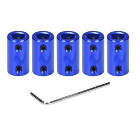 Fasizi 5PCS Coupling for 3D Printer Accessories CNC Engraving Machines DIY Aluminum Coupling 5mm to 8mm for 3D Printer