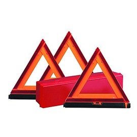 4 Sets, Early Warning Road Safety Triangle Kit, Reflective, 3 Triangles per Set