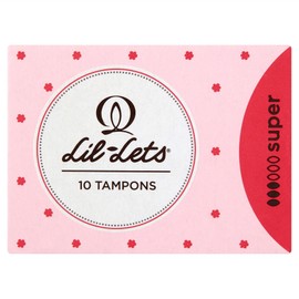 8 x Lil-Lets Non-Applicator Tampons Super 10s