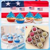 COcnny America Mini Cupcake Liners - 600pcs 4th of July