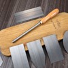 Therwen Scraper Burnisher and 6 Pcs Multi-Shaped Scraper Set Burnishing