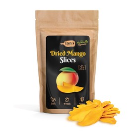 IAN's Premium Dried Mango Slices (2lbs) - Dry Mango Chunks - Healthy Dried Fruit Snacks for Adults & Kids - Dehydrated Mangoes Bulk