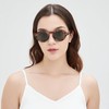 WDZAYXC Round Polarized Sunglasses with Thick Frame for Men and