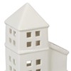 Relaxdays Ceramic Tea Light House, Light House for 1 Tea
