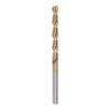 sourcing map Twisted Drill Bit 4.1 mm Titanium Coated (HSS-E)