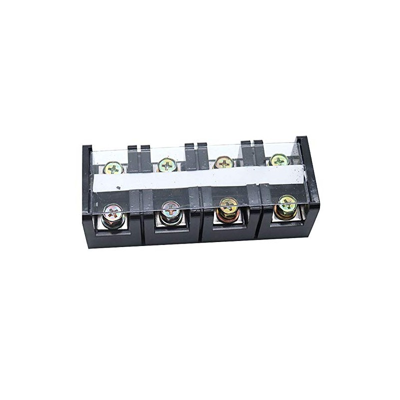 Sscon 2pcs Terminal Block 4 Position 600V 60A Dual Row