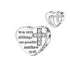 GOINEVA Bible Heart Charm Fit Charms Bracelet and Necklace Christian