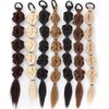Bubble Braid Ponytail Extensions with Elastic Hair Tie 20 Inch
