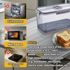 Hausavant Bread Box for Kitchen Countertop, Airtight Bread Container with