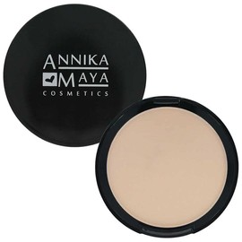 Annika Maya Mineral Powder Foundation, Buildable Coverage, Hypoallergenic, Made in the USA (Cream)