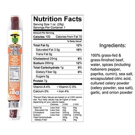 Tex Mex, Sogo Snacks, No Sugar, 100% Grass-fed & Grass-finished, Non-GMO Beef Sticks. No Added Nitrates, Gluten, Soy, MSG, Dairy, or Nuts. Keto, Whole30, & Paleo Friendly (Tex Mex, 1-oz, 24 Cnt)