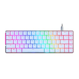 ASUS ROG Falchion Ace 65% RGB Compact Gaming Mechanical Keyboard, Lubed ROG NX Red Switches & Switch Stabilizers, Sound-Dampening Foam, PBT Keycaps, Wired with KVM, Three Angles, Cover Case-White