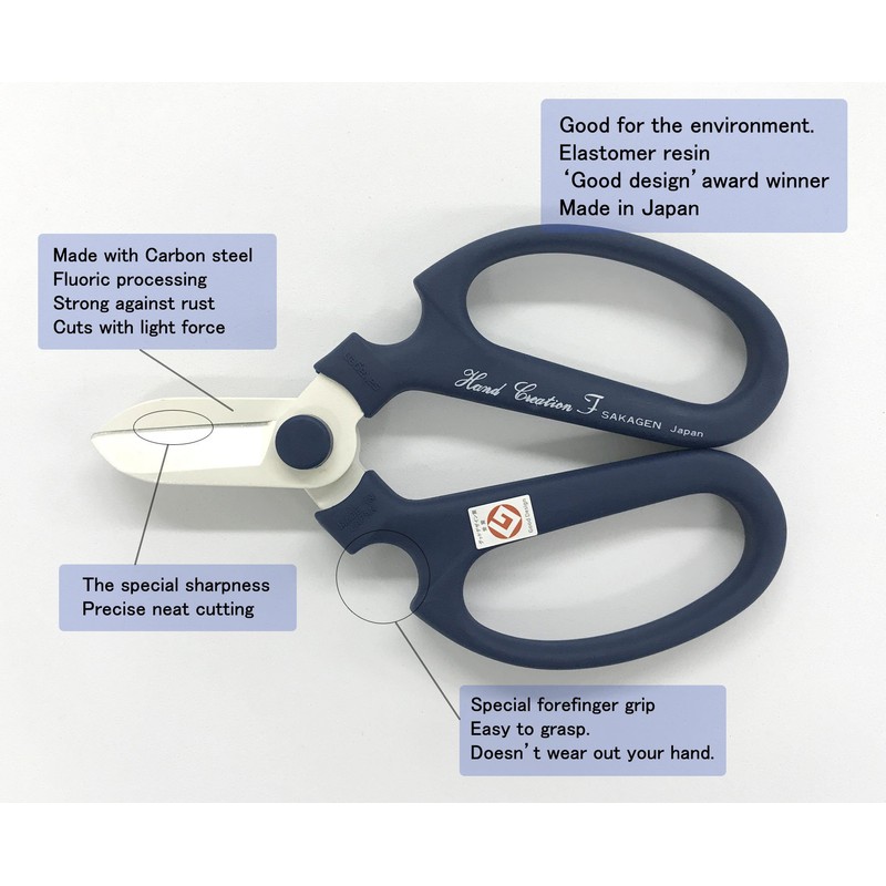 Flower Scissors Hand Creation F-170 (Navy)