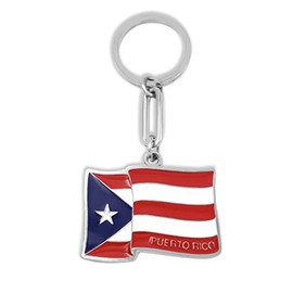 Puerto Rico Flag Keychain "Bandera de Puerto Rico llavero"