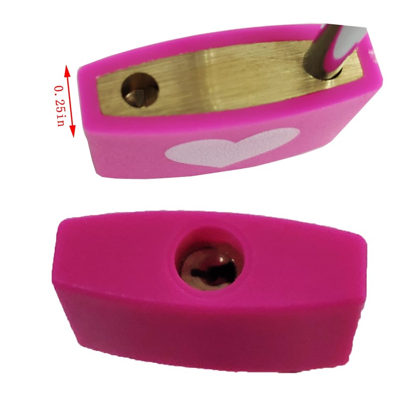 WANLIAN 2PCS Padlocks, 1.25 Inch Wide, 0.13 Inch Lock Bar